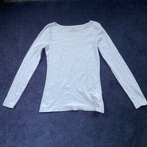 J.Crew Artist Tee in Soft White | Classic 3/4 Sleeve Style Sz XXS